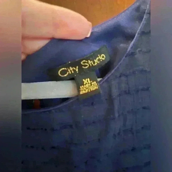 NWT City Studio brand Juniors Navy XL Dress - Picture 2 of 6